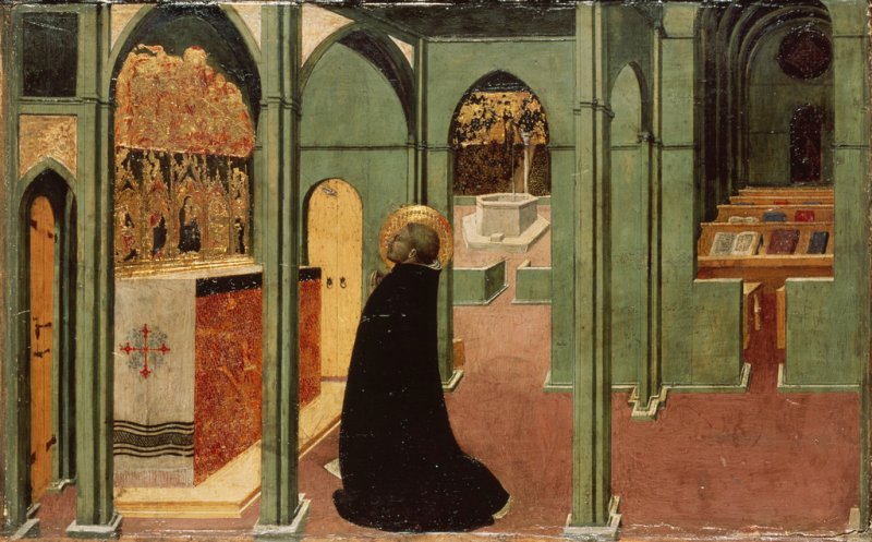 San Tommaso d'Aquino in preghiera