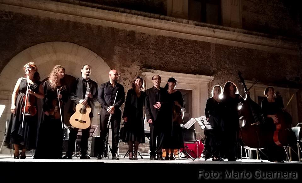 Il Lydian Ensemble con Andrea Amici al termine del concerto 