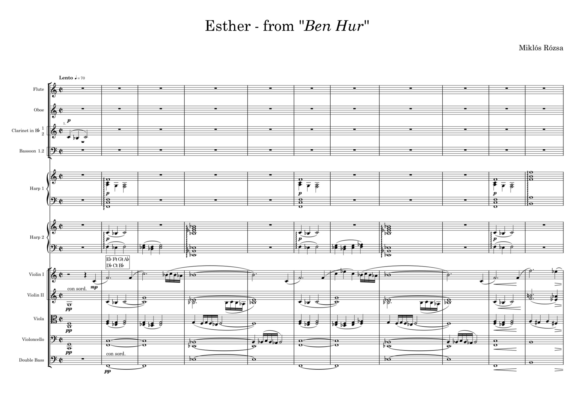 Esther - full score