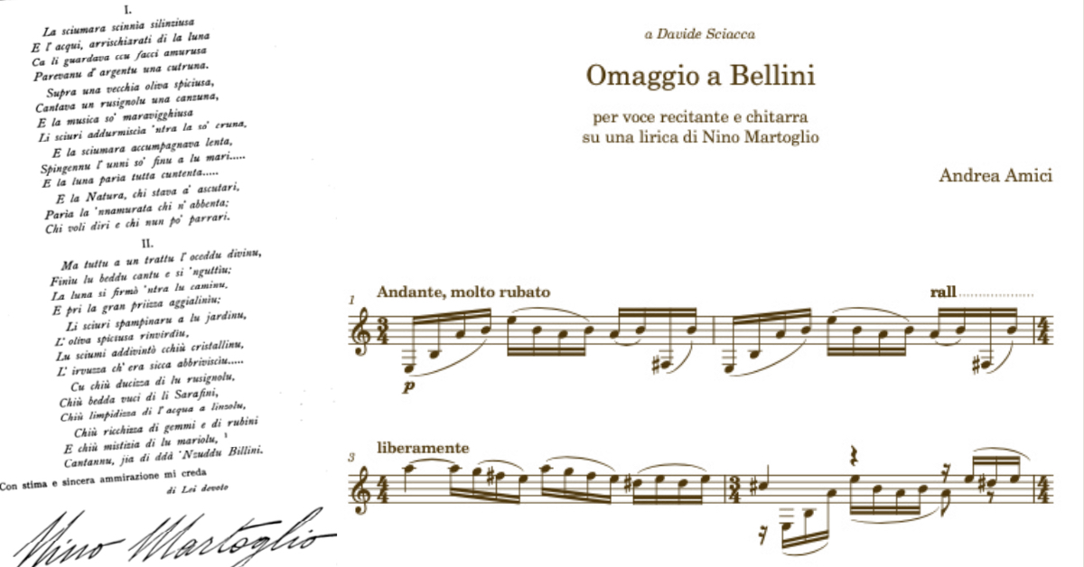 Omaggio a Bellini nel centenario di Nino Martoglio